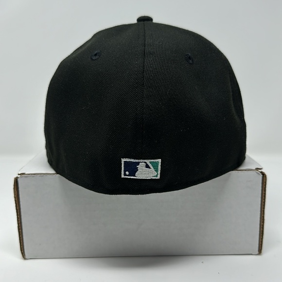 Hat Club Seattle Mariners “Black Dome” Fitted Hat Size 7 3/8 - Picture 6 of 6